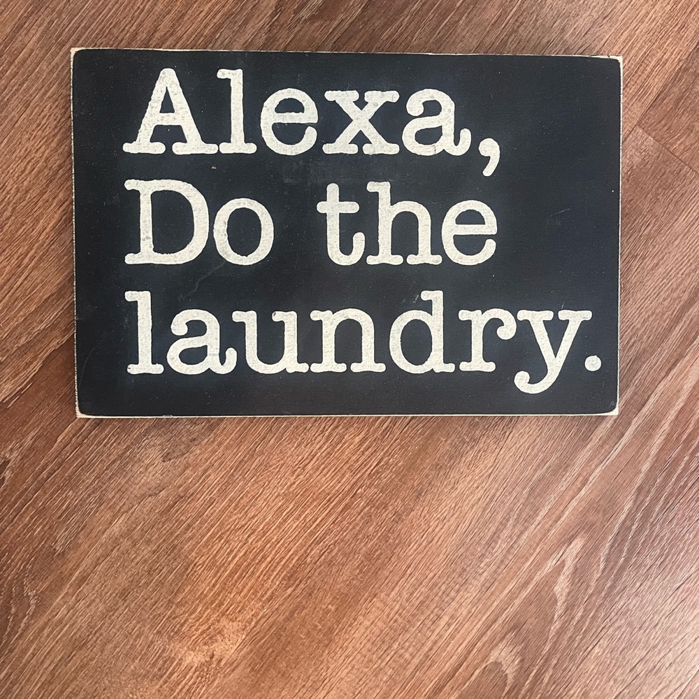 Black and White Decorative Sign